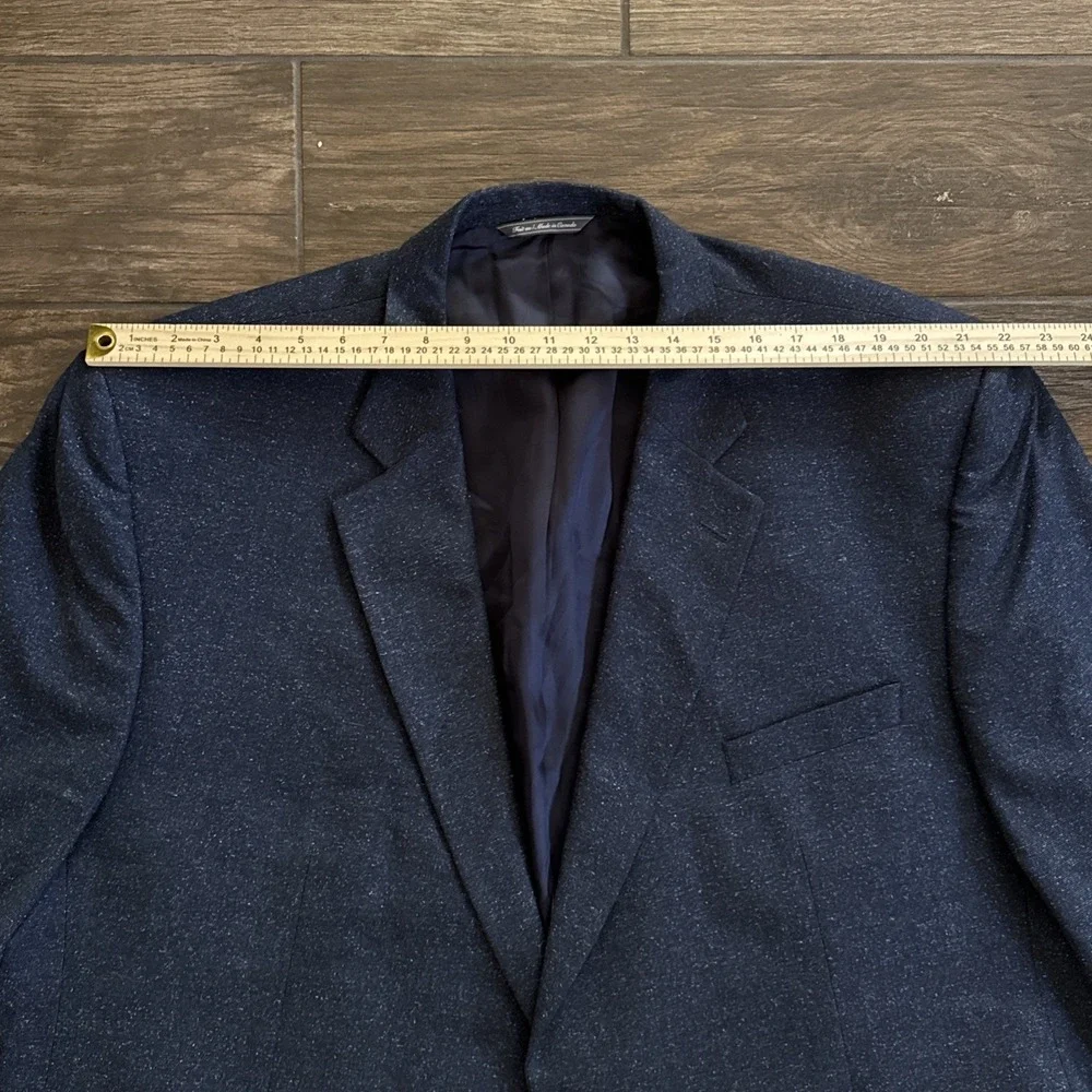 Jack Victor Sport Coat Men 54R Heather Navy Blue Wool Silk Luxor Blazer  Canada